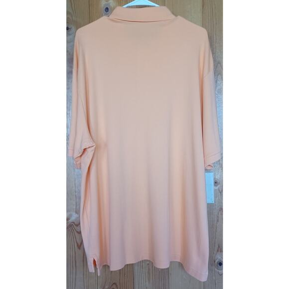 Polo Ralph Lauren Orange Color Polo Shirt Men's 2XB Blue Pony Logo 100% Cotton - Picture 4 of 6